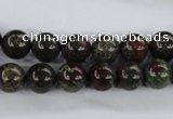 CDB252 15.5 inches 10mm round natural dragon blood jasper beads