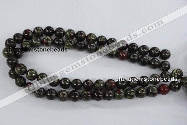 CDB252 15.5 inches 10mm round natural dragon blood jasper beads