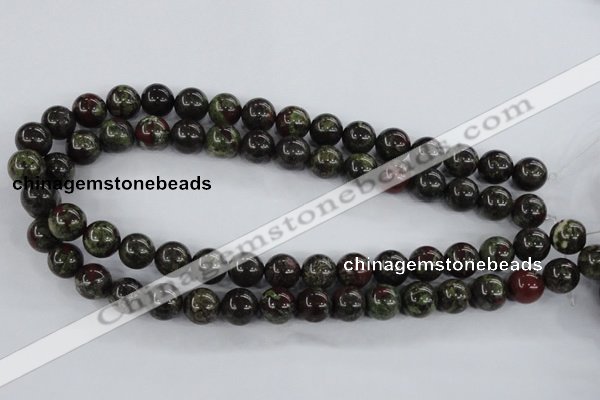 CDB254 15.5 inches 14mm round natural dragon blood jasper beads