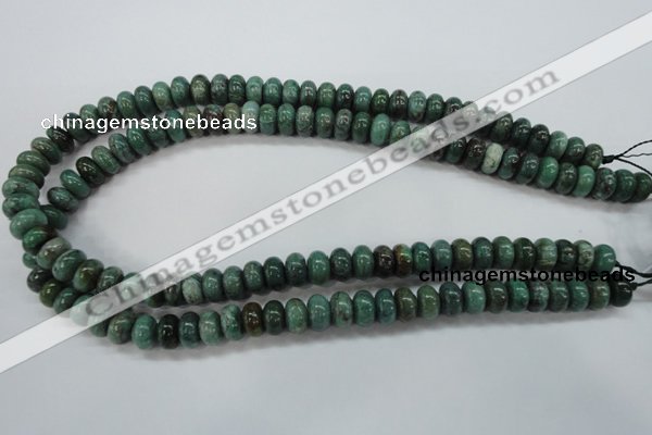 CDB39 15.5 inches 6*10mm rondelle new dragon blood jasper beads