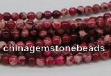 CDE01 15.5 inches 4mm round dyed sea sediment jasper beads