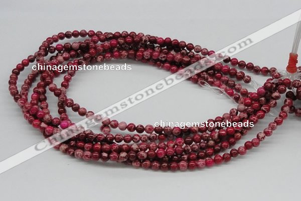 CDE02 15.5 inches 6mm round dyed sea sediment jasper beads