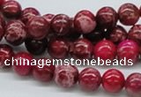 CDE03 15.5 inches 8mm round dyed sea sediment jasper beads