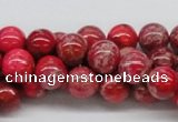 CDE04 15.5 inches 10mm round dyed sea sediment jasper beads