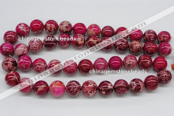 CDE05 15.5 inches 18mm round dyed sea sediment jasper beads
