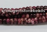 CDE06 15.5 inches 4*8mm rondelle dyed sea sediment jasper beads