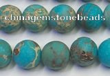 CDE1026 15.5 inches 6mm round matte sea sediment jasper beads