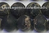 CDE1048 15.5 inches 10mm round matte sea sediment jasper beads