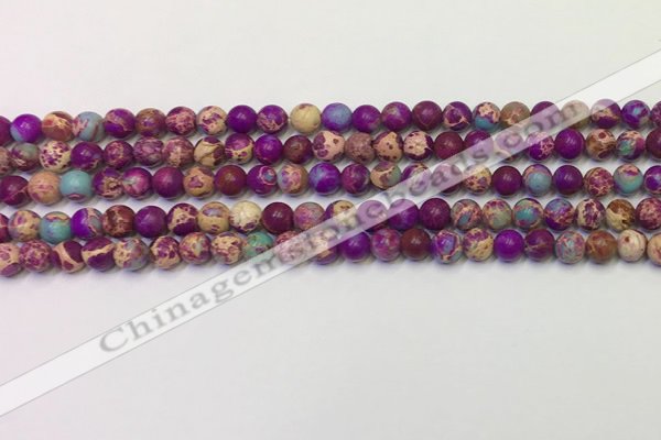 CDE1055 15.5 inches 4mm round sea sediment jasper beads wholesale