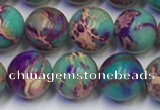 CDE1057 15.5 inches 8mm round sea sediment jasper beads wholesale