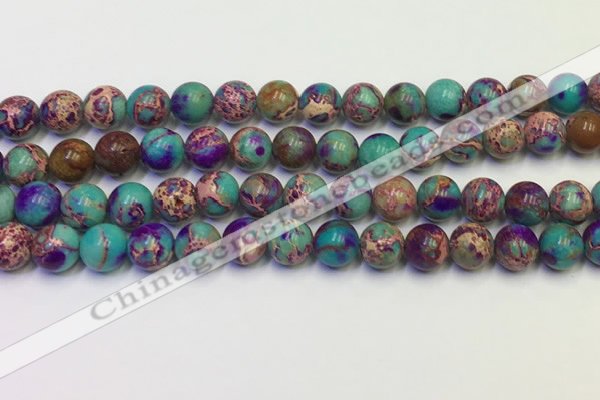 CDE1057 15.5 inches 8mm round sea sediment jasper beads wholesale