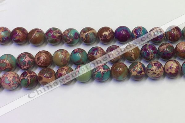 CDE1059 15.5 inches 12mm round sea sediment jasper beads wholesale