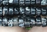 CDE1238 15.5 inches 3*6mm heishi sea sediment jasper beads