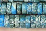 CDE1240 15.5 inches 3*8mm heishi sea sediment jasper beads