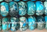 CDE1273 15.5 inches 5*8mm rondelle sea sediment jasper beads