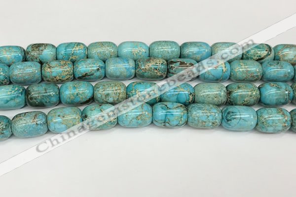 CDE1364 15.5 inches 13*18mm drum sea sediment jasper beads wholesale