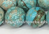 CDE1372 15.5 inches 16mm round sea sediment jasper beads wholesale