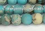 CDE1377 15.5 inches 6mm round matte sea sediment jasper beads