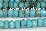 CDE1395 15.5 inches 2.5*4mm faceted rondelle sea sediment jasper beads