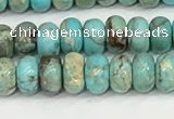 CDE1400 15.5 inches 3*4mm rondelle sea sediment jasper beads