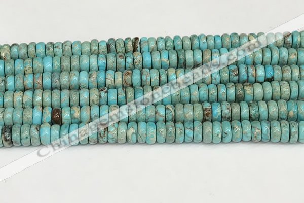 CDE1403 15.5 inches 2.5*6mm rondelle sea sediment jasper beads