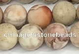 CDE1416 15.5 inches 10mm round matte natural sea sediment jasper beads