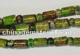 CDE142 3*6mm rondelle & 6*9mm tube dyed sea sediment jasper beads