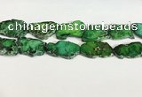 CDE1436 25*35mm - 35*45mm freefrom sea sediment jasper slab beads