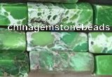 CDE1484 15.5 inches 4*13mm cuboid sea sediment jasper beads