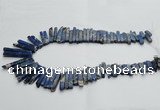 CDE1515 Top drilled 5*15mm - 6*55mm sticks sea sediment jasper beads