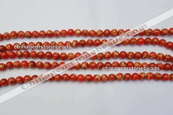 CDE2001 15.5 inches 6mm round dyed sea sediment jasper beads