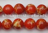 CDE2004 15.5 inches 12mm round dyed sea sediment jasper beads