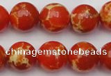 CDE2005 15.5 inches 14mm round dyed sea sediment jasper beads