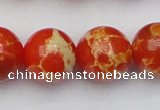 CDE2010 15.5 inches 24mm round dyed sea sediment jasper beads