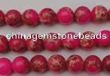 CDE2011 15.5 inches 4mm round dyed sea sediment jasper beads