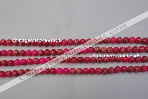 CDE2011 15.5 inches 4mm round dyed sea sediment jasper beads