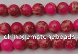 CDE2012 15.5 inches 6mm round dyed sea sediment jasper beads