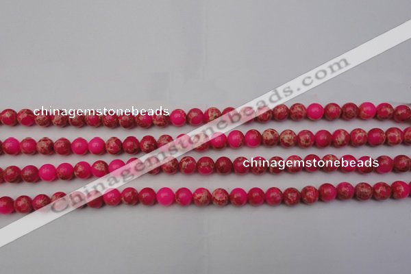 CDE2012 15.5 inches 6mm round dyed sea sediment jasper beads