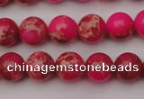 CDE2013 15.5 inches 8mm round dyed sea sediment jasper beads