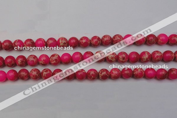 CDE2014 15.5 inches 10mm round dyed sea sediment jasper beads