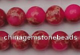 CDE2015 15.5 inches 12mm round dyed sea sediment jasper beads