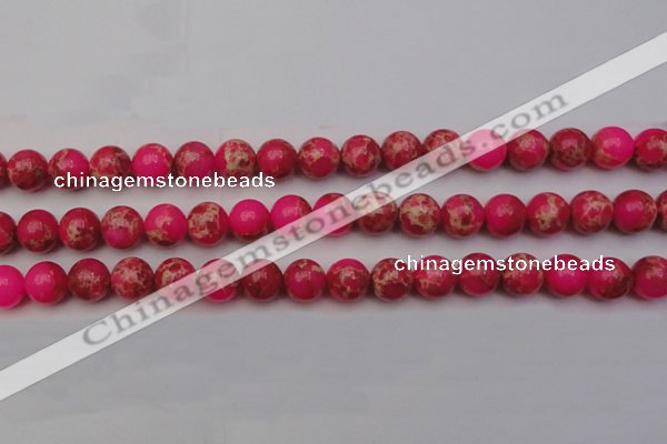 CDE2015 15.5 inches 12mm round dyed sea sediment jasper beads