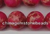 CDE2021 15.5 inches 24mm round dyed sea sediment jasper beads