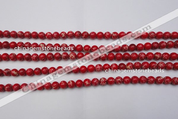 CDE2022 15.5 inches 4mm round dyed sea sediment jasper beads