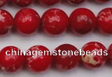 CDE2025 15.5 inches 10mm round dyed sea sediment jasper beads