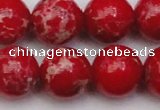 CDE2029 15.5 inches 18mm round dyed sea sediment jasper beads