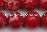 CDE2031 15.5 inches 22mm round dyed sea sediment jasper beads