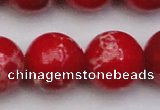 CDE2032 15.5 inches 24mm round dyed sea sediment jasper beads