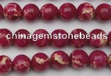 CDE2034 15.5 inches 6mm round dyed sea sediment jasper beads