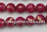 CDE2035 15.5 inches 8mm round dyed sea sediment jasper beads